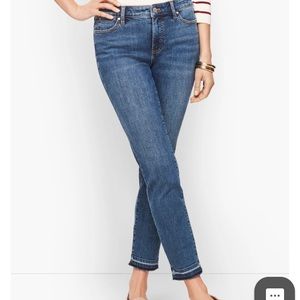 NWOT Talbots SLIM ANKLE JEANS - DROPPED HEM - CONKLIN WASH
